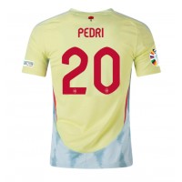 Camisa de Futebol Espanha Pedri Gonzalez #20 Equipamento Secundário Europeu 2024 Manga Curta